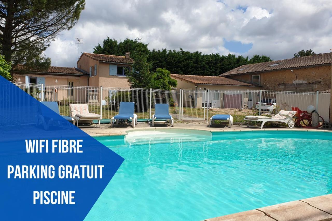 Bel Appartement T2 Climatise Avec Piscine Poitiers-Futuroscope-Creps De Poitiers Vouneuil-sous-Biard エクステリア 写真
