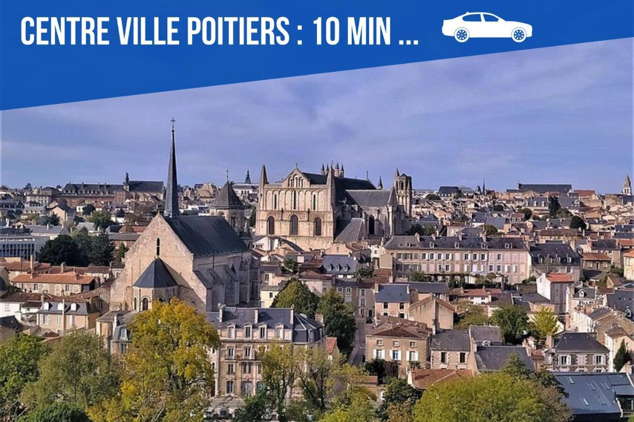 Bel Appartement T2 Climatise Avec Piscine Poitiers-Futuroscope-Creps De Poitiers Vouneuil-sous-Biard エクステリア 写真